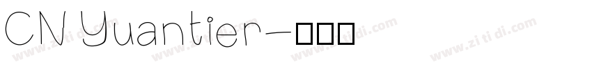 CN Yuantier字体转换